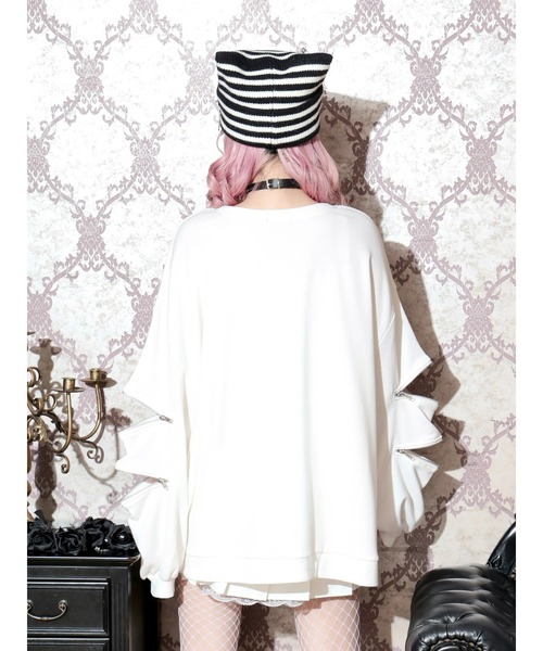 NOEMIE（ノエミー） tシャツ 袖ファスナークロスプリントユニセックス