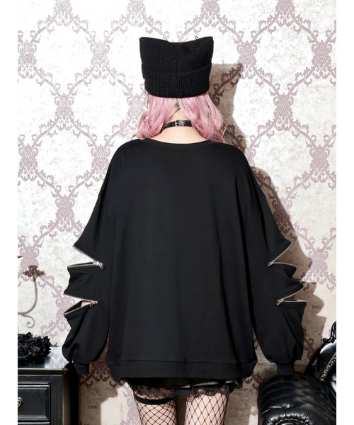NOEMIE（ノエミー） tシャツ 袖ファスナークロスプリントユニセックス
