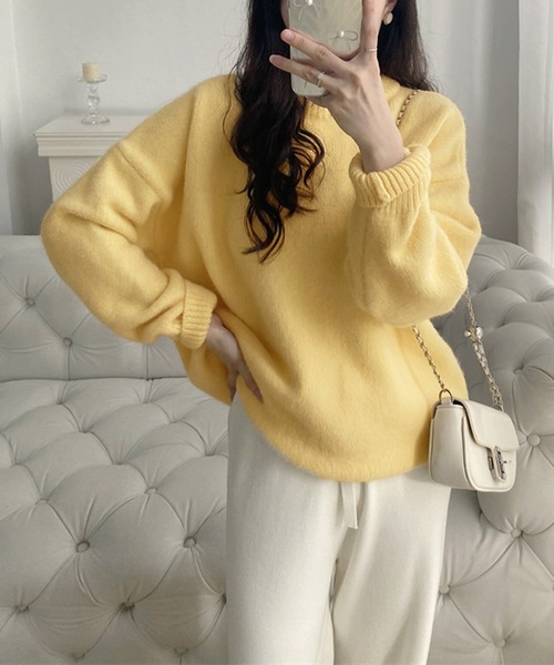 「Girly Doll」 長袖ニット F ボルドー レディース_画像5