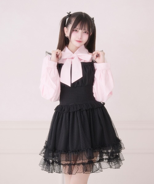 Pal elfy ワンピース ドットチュールキャミワンピース : ZOZOTOWN