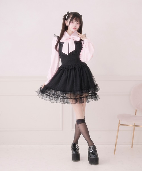 Pal elfy ワンピース ドットチュールキャミワンピース : ZOZOTOWN