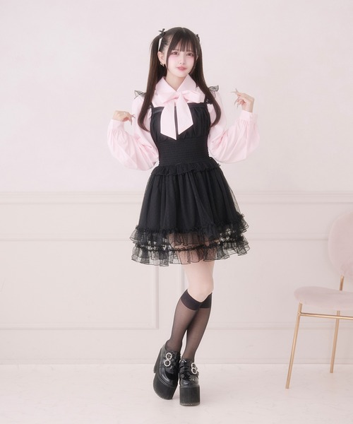 Pal elfy ワンピース ドットチュールキャミワンピース : ZOZOTOWN