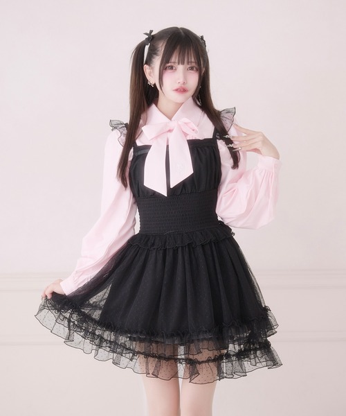 Pal elfy ワンピース ドットチュールキャミワンピース : ZOZOTOWN