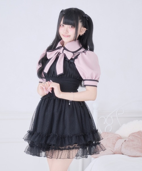 Pal elfy ワンピース ドットチュールキャミワンピース : ZOZOTOWN