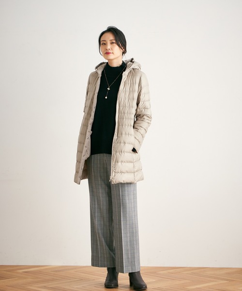 「A/C DESIGN BY ALPHA CUBIC」 長袖ニット LL ブルー レディース_画像9