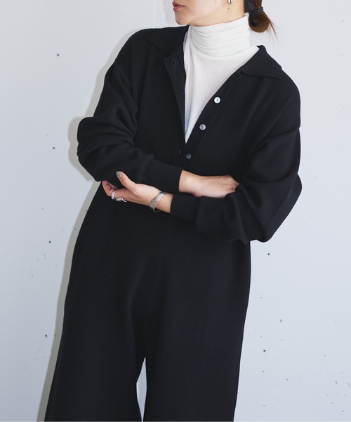 「hwyl」 オールインワン MEDIUM グレー レディース_画像3