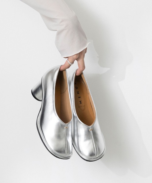 「menue」 シューズ 24.0cm ブラック レディース_画像3