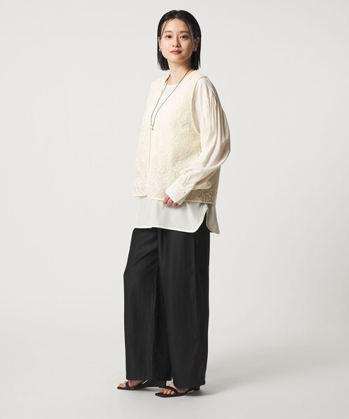 A DAY IN THE LIFE ベスト ジレ レースベスト＋ブラウス ‐セット