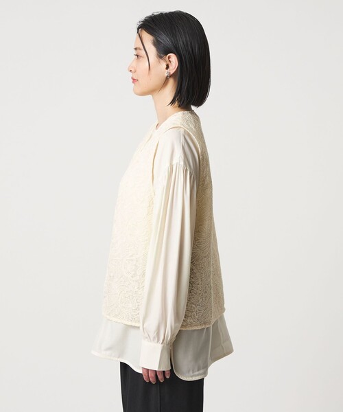 A DAY IN THE LIFE ベスト ジレ レースベスト＋ブラウス ‐セット