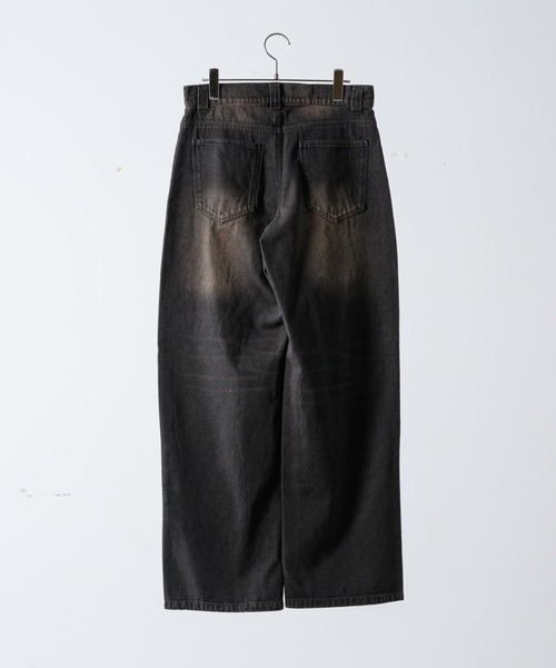 「INTER FACTORY」 デニムパンツ MEDIUM ブラック メンズ_画像2