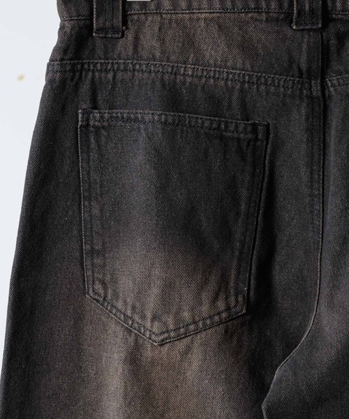 「INTER FACTORY」 デニムパンツ MEDIUM ブラック メンズ_画像4