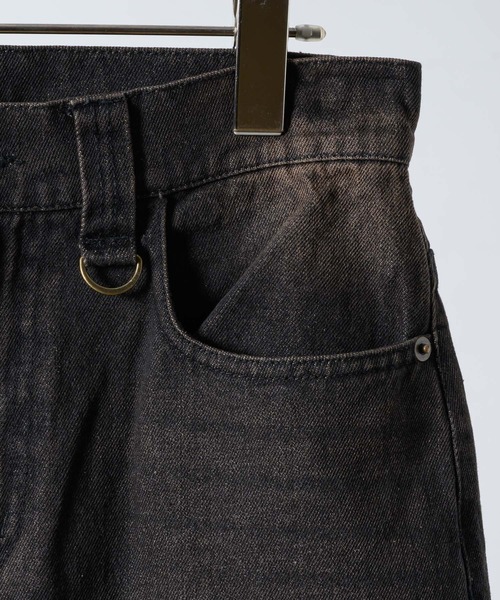 「INTER FACTORY」 デニムパンツ MEDIUM ブラック メンズ_画像8