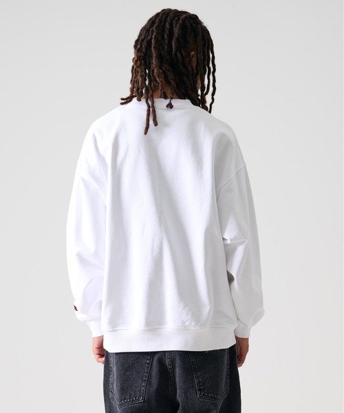 「FUBU」 スウェットカットソー L ホワイト メンズ_画像6