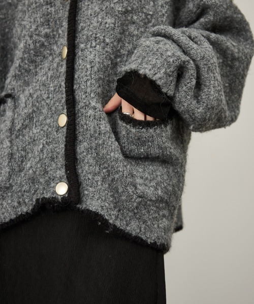 「Shelly island」 ニットカーディガン FREE ブラウン レディース_画像2