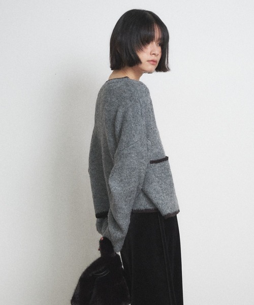 「Shelly island」 ニットカーディガン FREE ブラウン レディース_画像9