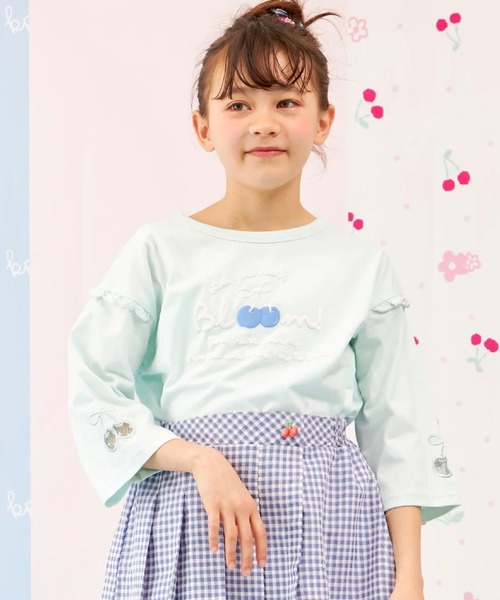 trois lapins kp tシャツ 「Trois Lapins」 7分袖Tシャツ キッズ 子供