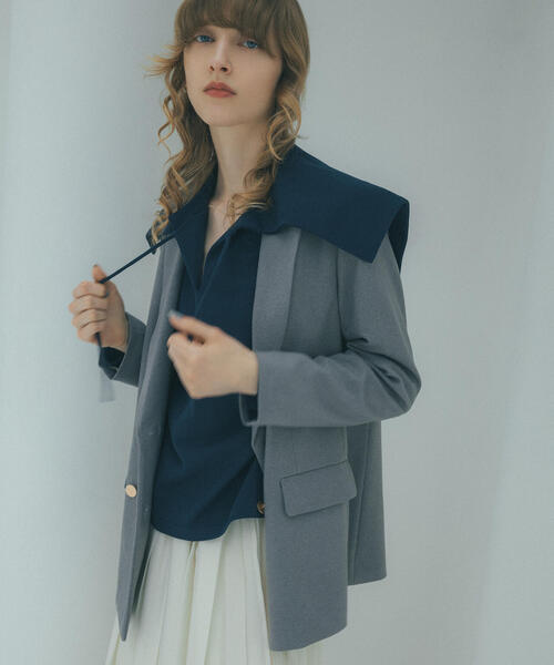 「N.（N. Natural Beauty Basic）」 テーラードジャケット SMALL ブラウン レディースの画像