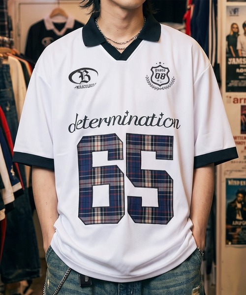 tシャツ 「82」チェック/カモフラ/レオパード/ストライプ/ナンバリング