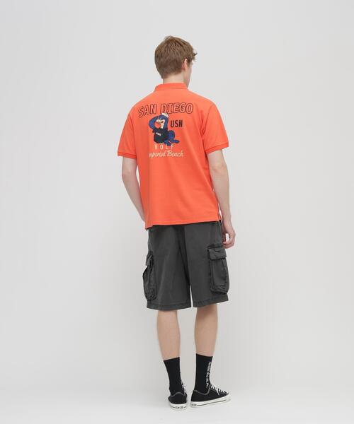 AVIREX（アヴィレックス） ポロシャツ 半袖 EMB POLO SHIRT ”SEAL