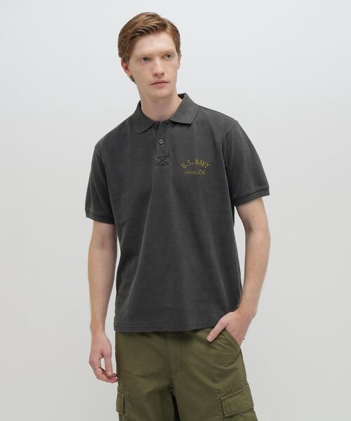 AVIREX（アヴィレックス） ポロシャツ 半袖 EMB POLO SHIRT ”SEAL