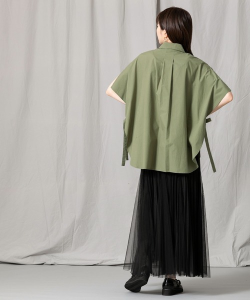「Gready Brilliant」 「favori」ノースリーブシャツ 38 カーキ レディース_画像5