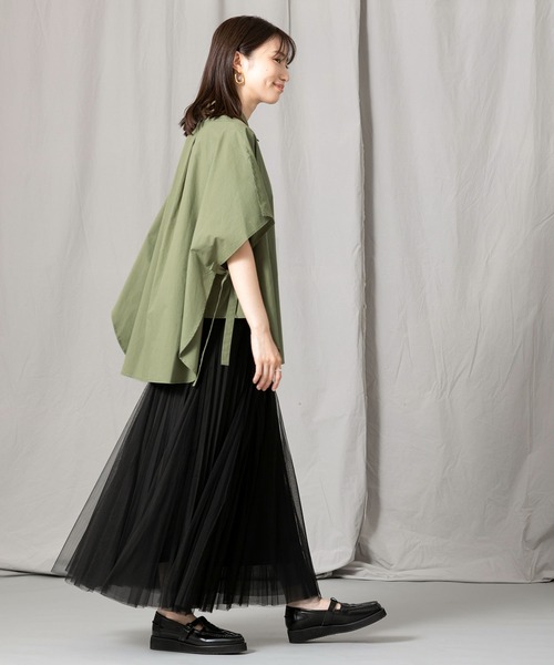 「Gready Brilliant」 「favori」ノースリーブシャツ 38 カーキ レディース_画像6