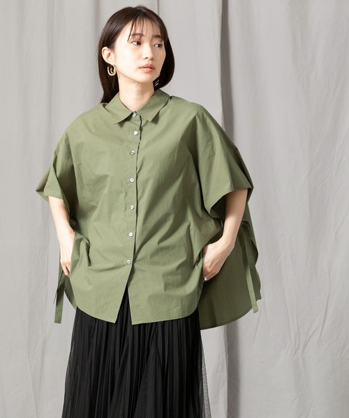「Gready Brilliant」 「favori」ノースリーブシャツ 38 カーキ レディース_画像7