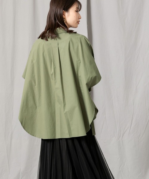 「Gready Brilliant」 「favori」ノースリーブシャツ 38 カーキ レディース_画像9