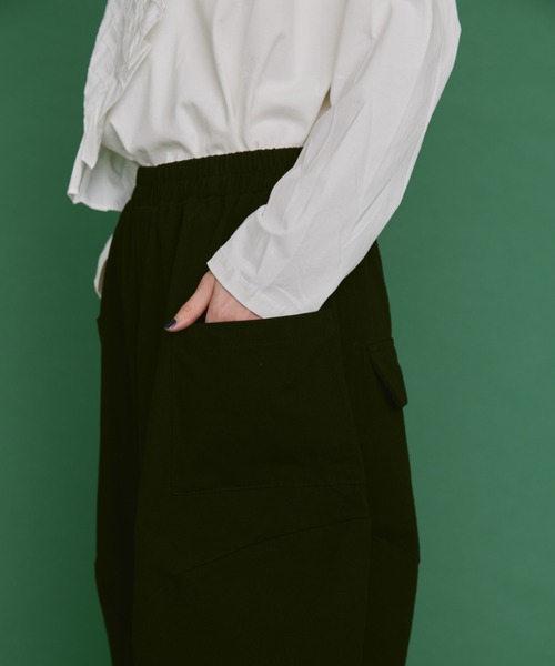 「manana suerte」 クロップドパンツ FREE ネイビー レディース_画像5