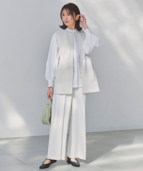 「UNFILO」 長袖ブラウス MEDIUM ブルー レディース_画像4