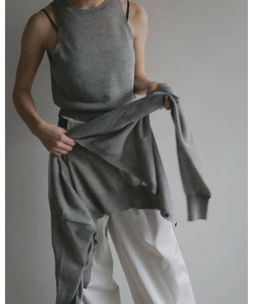 セーター ニット Highgauge Sheer Cardigan 62610522 メンズの画像