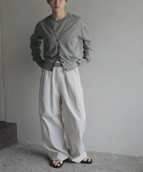 セーター ニット Highgauge Sheer Cardigan 62610522 メンズの画像