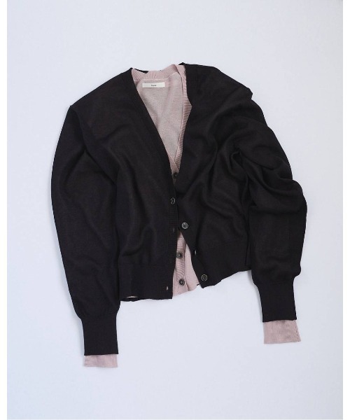 セーター ニット Highgauge Sheer Cardigan 62610522 メンズの画像