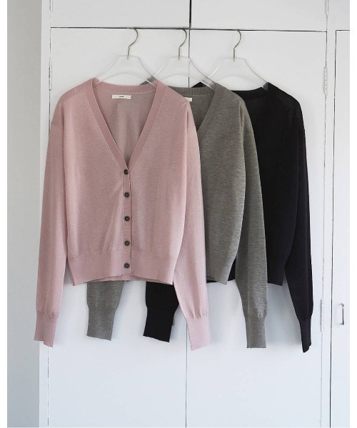 セーター ニット Highgauge Sheer Cardigan 62610522 メンズの画像