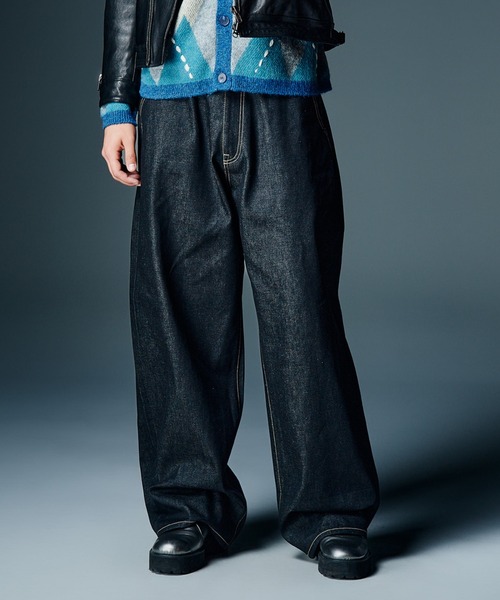 glamb（グラム） ワイドパンツ ジーンズ Roll Up Baggy Denim / ロール