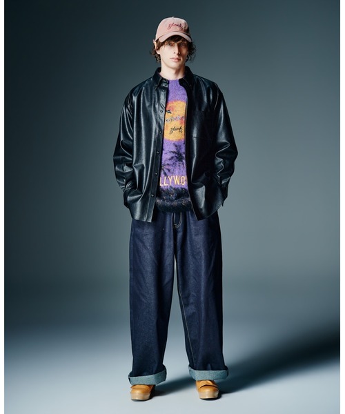 glamb（グラム） ワイドパンツ ジーンズ Roll Up Baggy Denim / ロール