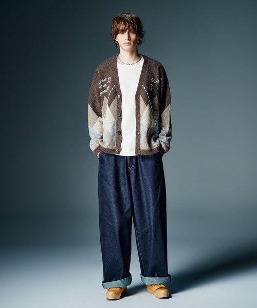 glamb（グラム） ワイドパンツ ジーンズ Roll Up Baggy Denim / ロール