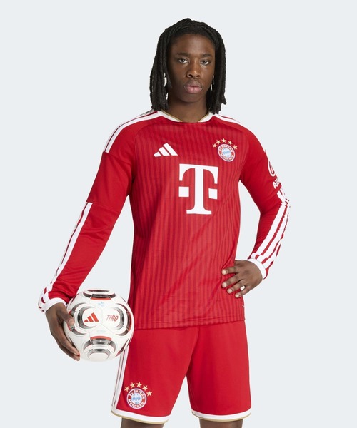 adidas バイエルン 長袖ユニフォーム L トレフォイル ゲームシャツ adidas（アディダス） adidas tシャツ FCバイエルン 26/27 ホーム