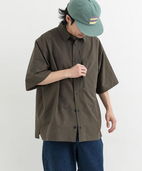 「EKAL」 半袖シャツ MEDIUM オリーブ メンズ_画像6