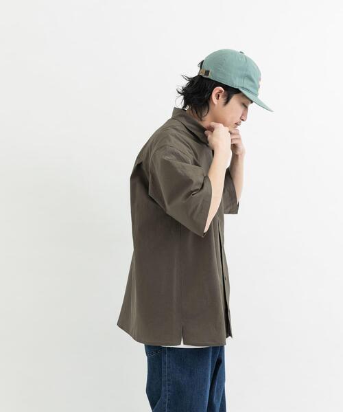 「EKAL」 半袖シャツ MEDIUM オリーブ メンズ_画像7
