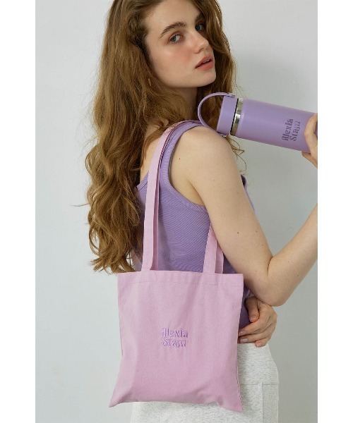ALEXIA STAM ロゴ入りトートバッグ（パープルorグリーン） ALEXIA STAM（アリシアスタン） トートバッグ Embroidered Logo Tote