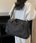 ボストンバッグ チェック柄拡張可能トラベルバッ...の詳細画像5
