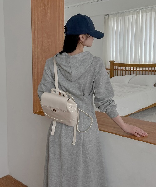 「ECLIN」 長袖ワンピース X-LARGE グレー レディース_画像8