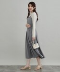 ワンピース 「フレアで腰回りカバー」タックキャ...の詳細画像2