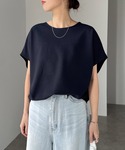 tシャツ 半袖 きれいめ梨地ポンチドルマンスリ...の詳細画像1