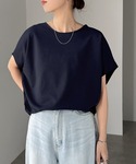 tシャツ 半袖 きれいめ梨地ポンチドルマンスリ...の詳細画像3
