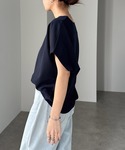 tシャツ 半袖 きれいめ梨地ポンチドルマンスリ...の詳細画像5