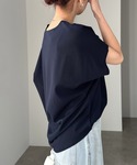 tシャツ 半袖 きれいめ梨地ポンチドルマンスリ...の詳細画像2