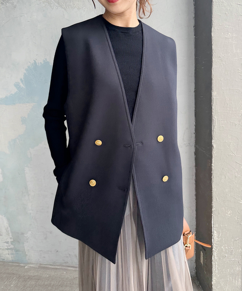 Spick＆Span（スピック アンド スパン） ベスト トリプルクロスVネック