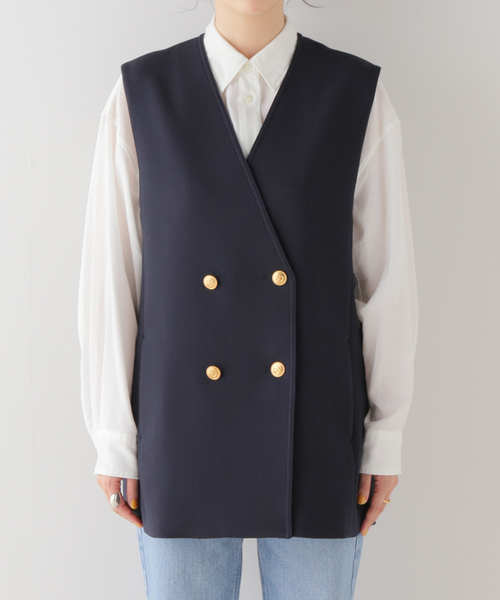 Spick＆Span（スピック アンド スパン） ベスト トリプルクロスVネック